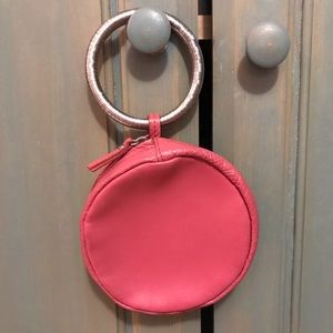 Breil pink wristlet bag